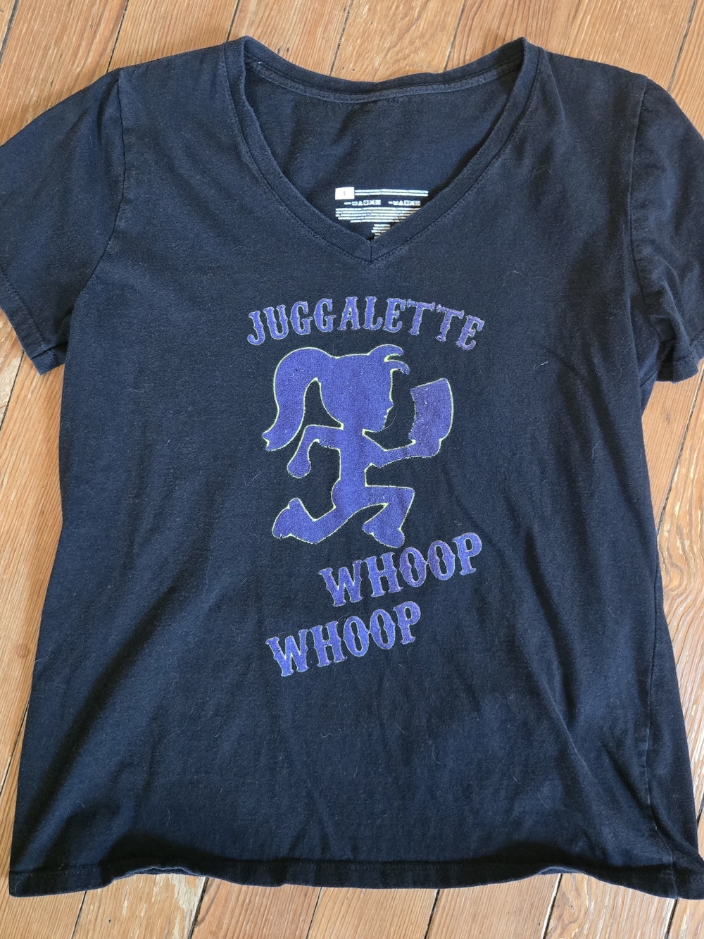 ICP Juggalette v neck graphic tee with hatched Man size small